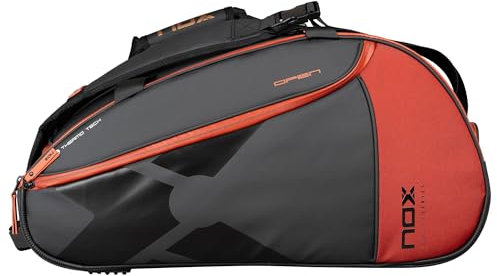 nox Padeltaschen Luxury Open Series Schwarz Rot Bpopenblre