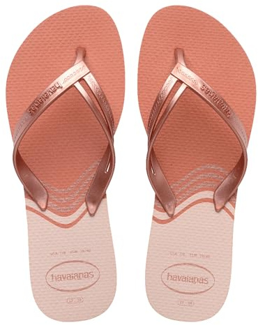 Havaianas Elegance Print Women FlipFlop Pink Clay 3.5/4 UK