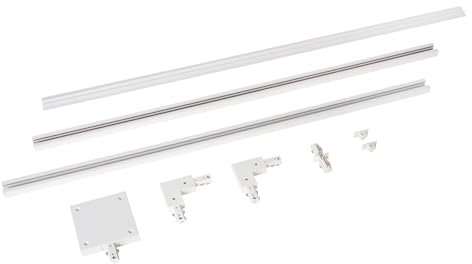 Lucide TRACK Starter-Set - 1-Phasen Stromschiene/Schienensystem - 2 Meter - Weiss