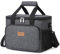 Lifewit Bolsa Termica Porta Alimentos 15L(24 Latas), Bolso Comida Trabajo Hombre y Mujer, Lunch Bag para Lonchera, Pequeña Bolsas Nevera Portatil para Playa, Viaje, Work, Gris Oscuro