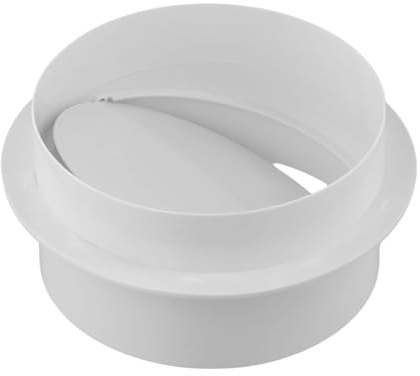 Zeroupshop Lüftungsrohr, rundes Rückschlagventil, PVC-Rückschlagklappe, Rückschlagventil, Dämpferklappe, für Heimwerker, Heizung, Kühlung (150 mm)