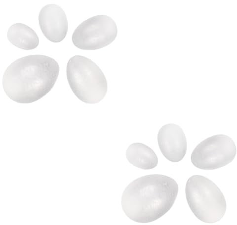 OSALADI 2sets Easter Egg Decorations 5 Different Sizes Toy Eggs for Boys and Girls Adults 50pcs*2