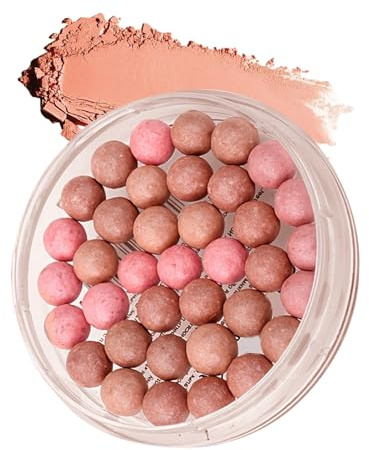Perle Blush – Puder-Rouge für die Wangen, baubare Gesichtsschönheitssuite mit Pigment | Leichtes und kompaktes strahlendes Glanz-Makeup für Frauen, Mädchen, Familie, Erwachsene, Freunde
