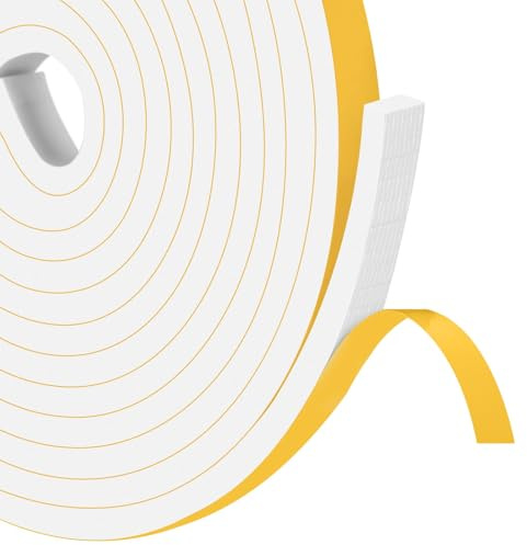 YIMIKI Joint Mousse Adhésif 12mm x 6mm, Adhésif à Forte Adhérence, 4M