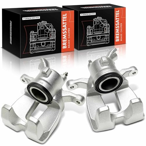 Frankberg 2x Brake Caliper Brake Assembly Rear Left Right Compatible with Rang.e Rove.r III L322 Rang.e Rove.r Sport L320 Replace# LR015581,LR015583