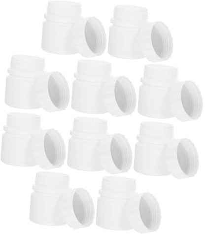Hohopeti 12 Stück Hdpe Medizinflaschen 30ml Weiß mit Schraubverschluss Leicht und Auslaufsicher als Tragbare Medikamentenbehälter für Reise und Alltag