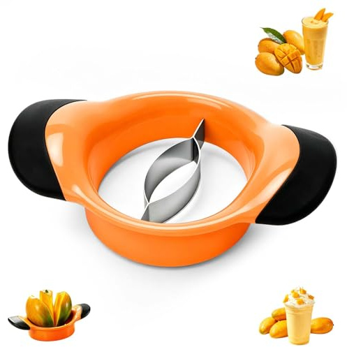 Corte de mango de acero inoxidable, rebanadora de mango resistente y duradera