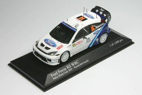 1:43 MC400058414 Ford Focus RS WRC Anthony Warmbold / Damien Connolly Rallye Monte Carlo 2005 Minichamps Modellauto