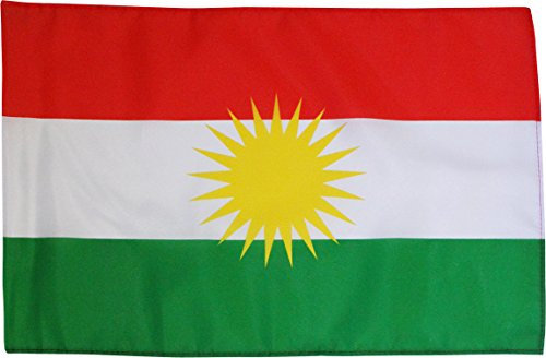 Fan-O-Menal Deko-Länderflagge - Kurdistan - Gr. ca. 150 x 90 cm - 80190 - Jumboflagge Länderfahne