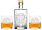 FORYOU24 2 Edle Whiskeygläser mit Whiskeykaraffe und Gravur Patch II Whisky-Set graviert