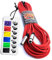 No Bull Nordell Music Gear' Premium XLR Cable (Red, 20m): Achieve a Clearer Audio Signal with a Balanced Male to Female Microphone Lead, plus Cable Tie