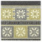 Sovie HORECA Weihnachtsserviette Chriss in Schwarz-Gold aus Linclass® Airlaid, Serviette stoffähnlich Wintermotiv, ideal für Winterfeiern & Weihnachten, 40x40cm, 50 Stück