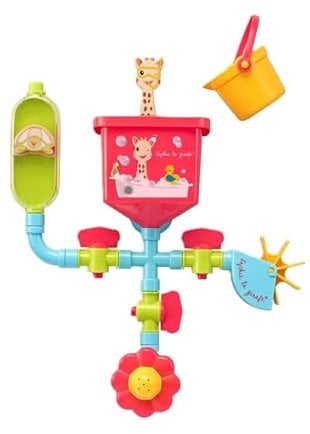 Sophie la Girafe - Tuyaux Folies Jouet Sophie la Girafe - Jouet d'éveil - Développe la dextérité de votre enfant - Jouet de Bain - à partir de 10 mois