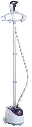 HOMCOM Plancha de Vapor con Depósito de 1.8L y Temperatura Ajustable a 11 Niveles tipo Centro de Planchado Vertical 1950W 21.5x30x150cm