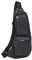 Xieben Leder Sling Brusttasche Crossbody Pack für Herren Damen Reisen Outdoor Motorrad Fahrrad Schulter Messenger Pack Rucksack Daypack Schwarz