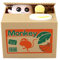 Powerking Spardose für Kinder, niedliche AFFE-Stehlen-Münze Box, Automatisch Stehlende AFFE Münzbox mit Ton für Junge Mädchen Spielzeug Geburtstag Geschenk