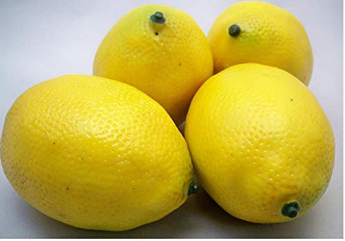4 Große künstliche Zitronen Obst