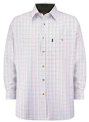 Walker & Hawkes - Herren Langarmshirt im Country-Stil - 100% Baumwolle - kariert