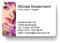 100 Visitenkarten, laminiert, 85 x 55 mm, inkl. Kartenspender - Kosmetik Nageldesign Maniküre
