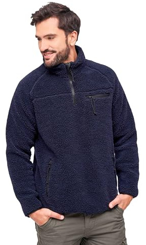 Brandit Teddyfleece Troyer, Farbe: navy, Größe: S