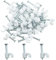 Clips redondos de 3 mm para cables, 100 unidades