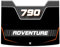 Paraserbatoio.it Aufkleber mit 3D-Effekt, Tankschutz, Harz, kompatibel mit KTM 790 Adventure - Tankpad Schwarz v2
