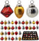 Weihnachtskugeln Weihnachtsdeko 72-teiliges Set - Handmade - Christbaumkugeln - Christbaumschmuck Weihnachtsdeko Baumschmuck Weihnachten Deko - Mix Set