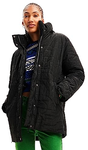 Desigual Damen Padded_tulip WOMAN WOVEN PADDED LONG OVERCOAT (1er Pack)