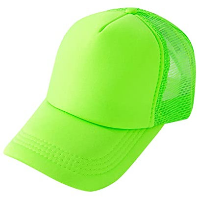 Unisex Solid Iridescent Fashion Baseball Cap Mesh Breathable Beach Hip Hop Sun Hat Eyes Catching Outdoor Lightweight Mint Green One Size