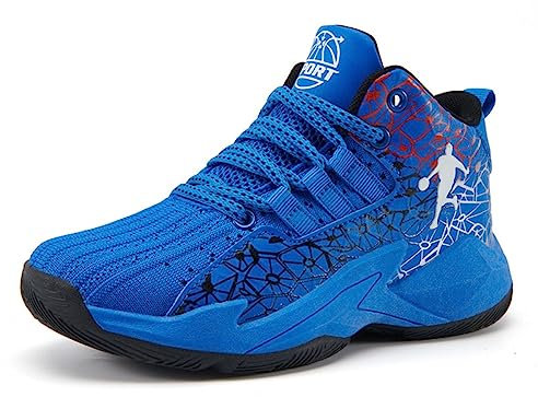 CZHIHANEG Zapatos de Baloncesto para Niños - Zapatos Deportivos Cerrados