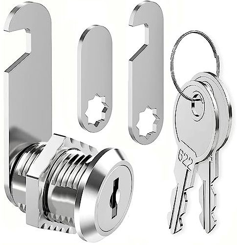 ZiYuya Cerradura de buzón con diferentes claves, Cerradura de cámara del Gabinete Bloqueo del buzón Cerradura de cajón Dresser lock Cerradura de puerta del armario Taquilla de muebles (25MM)