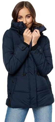 MARIKOO Damen Winter Jacke gesteppte Winterjacke Stepp warm B947
