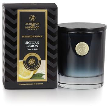 ASHLEIGH & BURWOOD | Luxury Collection Scented Soy Wax Blend Candle 140g | Sicilian Lemon | 28 Hour Burn Time