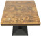 Mesa para Bar | Mesa de Madera Cuadrada | Incluye Pie Central de Hierro Estilo Industrial o Nórdico Mesa de Cocina Mesa de Centro-60 * 60 * 75cm (Reloj)