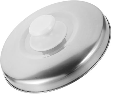 Warmhm Stainless Steel Rice Cooker Lid Spill Proof Universal Metal Pot Cover for 4L Old Hemisphere Cooker