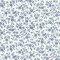 CiCiwind Self Adhesive Contact Paper Vintage Floral Peel and Stick Wallpaper 44CM×10M Waterproof Vinyl Wrap Blue Flower Sticky Back Plastic for Cabinets Walls Shelves Drawer Decor