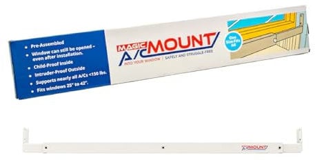 Magic A/C Mount - Air Conditioner Bracket - Window AC Support Bracket - Supports A/C Units up to 150lbs - for Windows up to 42 Wide - Heavy Duty Window AC Support Bracket