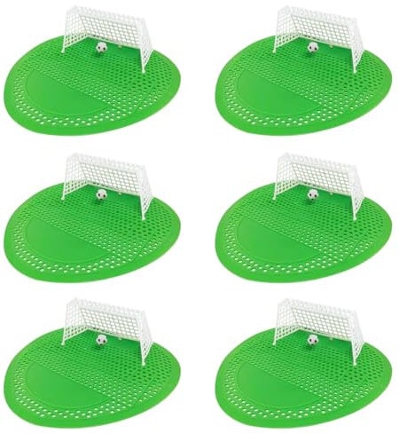 Juego de 6 pantallas de urinario de fútbol con filtro perfumado, Ambientador antibacteriano, decorativo y resistente, ¡No te preocupes por la higiene