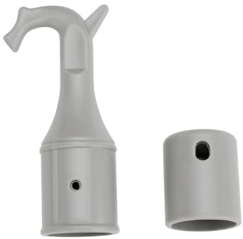 YINETTECH Set di 2 ganci per asta aprifinestra, diametro interno 25 mm, gancio per asta aprifinestra, gancio in ABS con base antiscivolo, adatto per finestre, porte soffitte, luci del cielo, armadi,