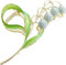 Yjemle Maiglöckchen & Orchidee Blumen-Haarspangen, Metall-Kieferklemme, dickes und dünnes Haar, 1 Stück (1 Stück), Marineblau, solide, lässig, für Damen