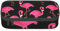 Jkkghll Trousse scolaire élégante avec imprimé flamants roses 21 x 5 x 9,4 cm, Noir , Taille unique