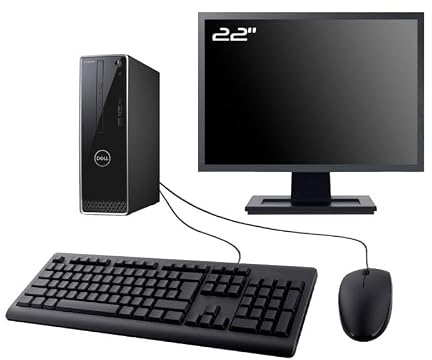 Dell PC 3470 SFF Ecran 22 Intel I3-8100 RAM 8Go SSD 1To HDMI WiFi W11