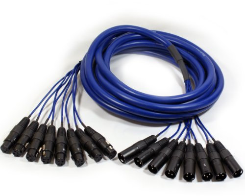8-Way XLR Male to Female Loom Cable - 6m