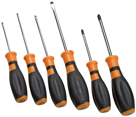 Valex 1463810.0 Cacciaviti per Viti con Intaglio e Phillips, Set di 6 Pezzi