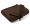 EHC Waffle Cotton Woven Arm Chair Sofa Single Throw 1 Seater Chair/Sofa/Bed 127 x 152 cm, Chocolate