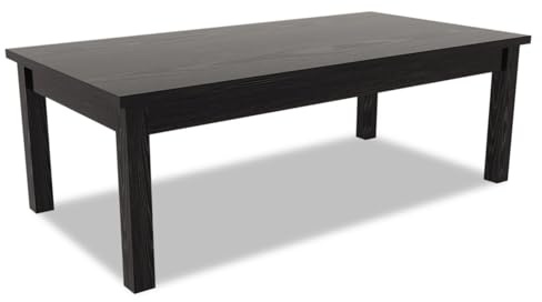 Alera ALE Valencia Series Occasional Table, Rectangle, 47-1/4 x 20 x 16-3/8, Black