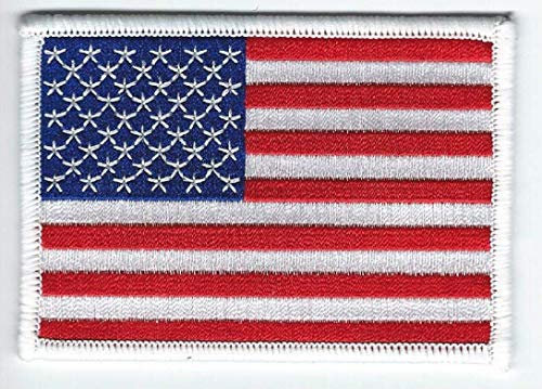 Aufnäher USA-Flagge, bestickt, zum Aufbügeln oder Aufnähen, Top Qualität