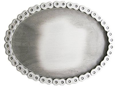 Schnalle123 Gürtelschnalle Klassisch Blank oval Motorrad 3D Optik für Wechselgürtel Gürtel Schnalle Buckle Modell 108