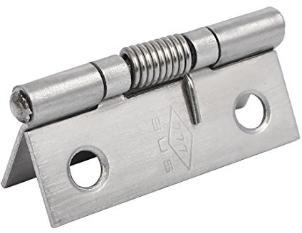 sourcing map 38mm en acier inoxydable long ressort sécurité s charnières de porte