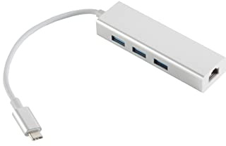 shiverpeaks Adapter, USB 3.1 C/ RJ45 Ethernet + 3X USB Buchse